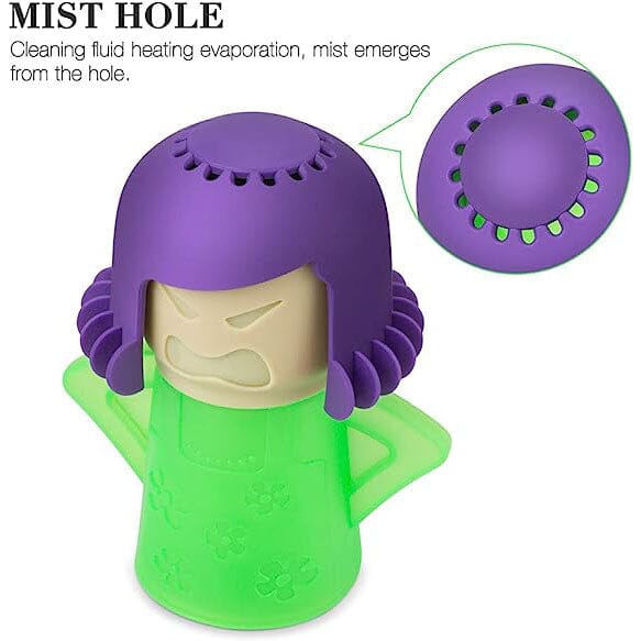 2-Piece: Angry Mama Microwave Steam Cleaner