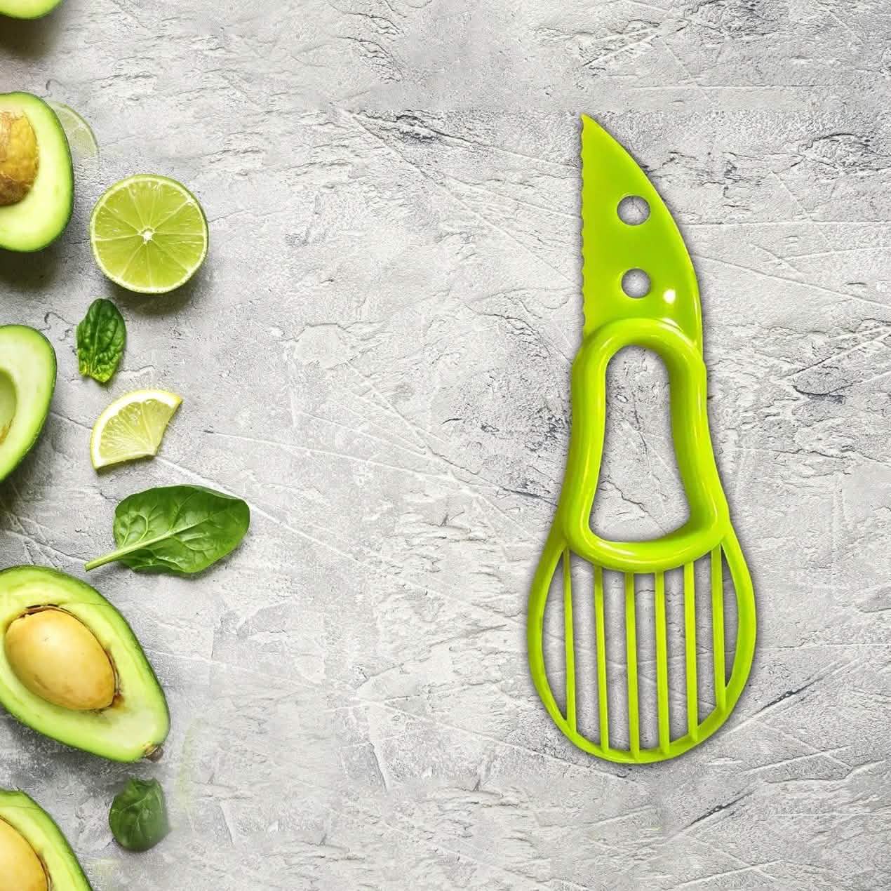 3-in-1 Avocado Cutter, Slicer and Pit Remover Tool