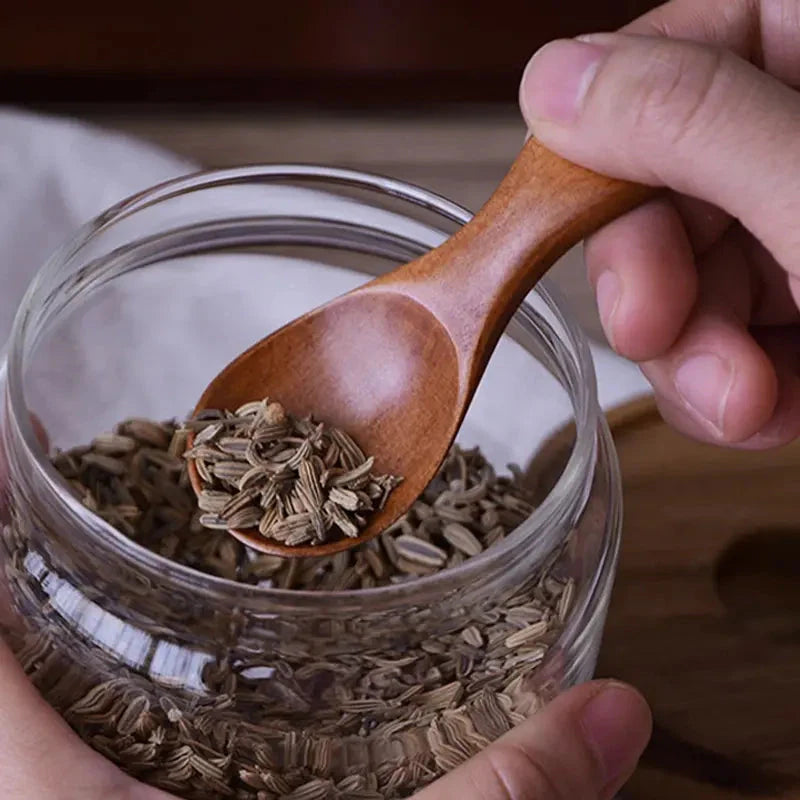 10-Pieces: Mini Wooden Spoons