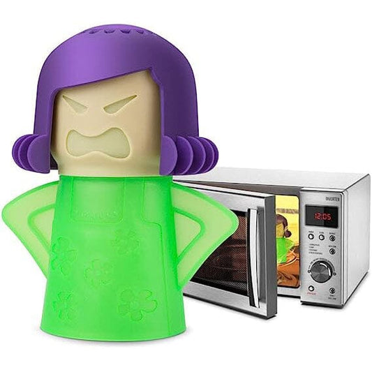 2-Piece: Angry Mama Microwave Steam Cleaner