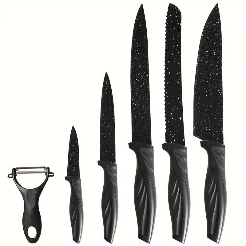 6-Piece Set: High Carbon Stainless Steel Sharp Kitchen Knives