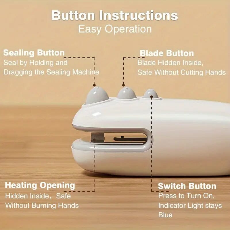 Mini Portable Sealer with Magnetic Suction