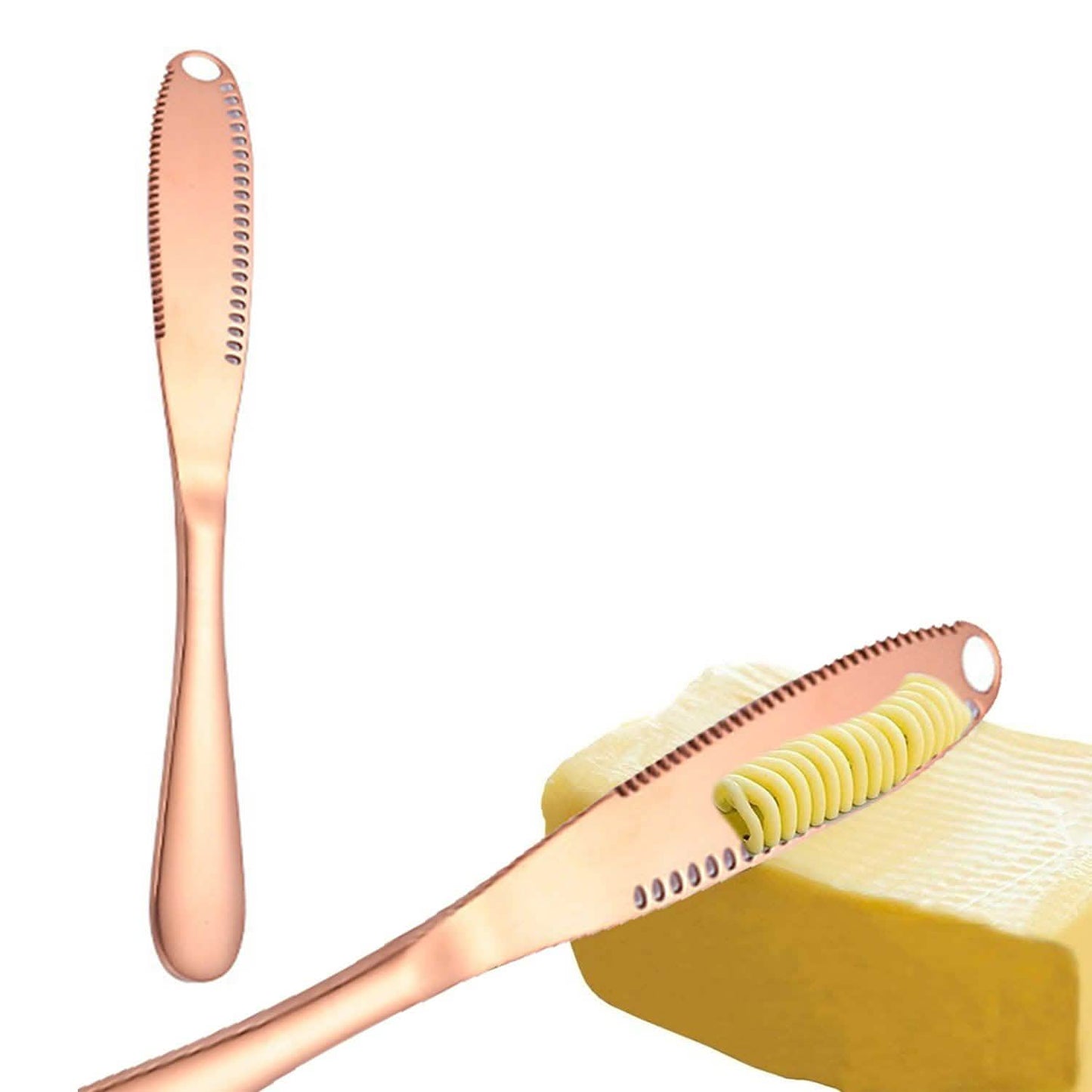 Stainless Steel And Copper Butter Spreader Cutter Slicer Knife