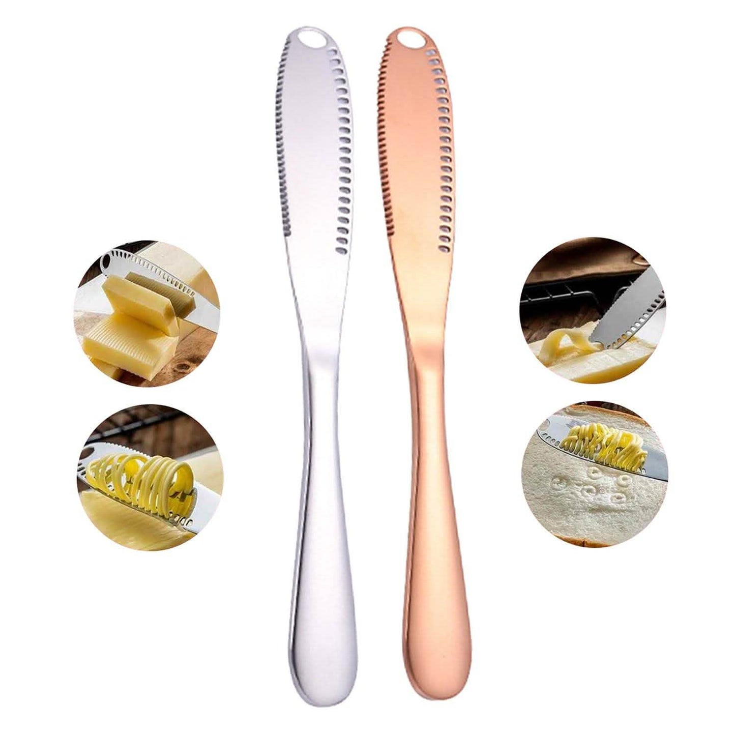 Stainless Steel And Copper Butter Spreader Cutter Slicer Knife