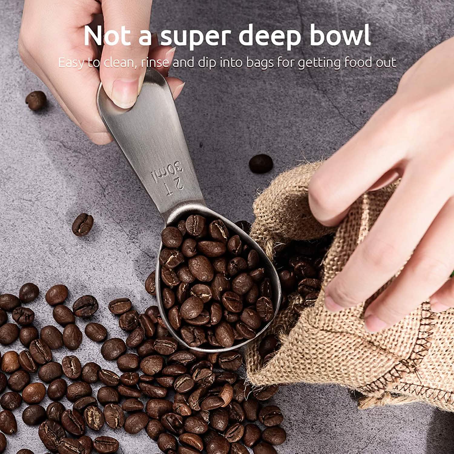 Stainless Steel Measuring Coffee Scoop